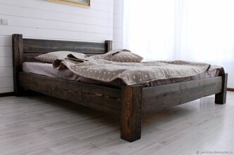 Двуспальная кровать из массива "Александра" 200x200