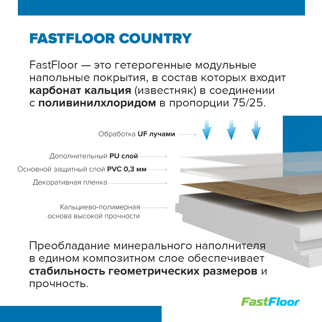 Кварц-виниловый ламинат Fast Floor COUNTRY Дуб Веркола FST-104, 34 класс, 4 мм, замковый - фотография № 5