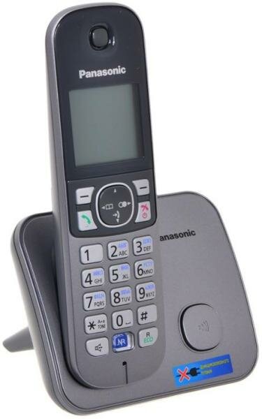 Радиотелефон DECT Panasonic KX-TG6811RUM серебристый