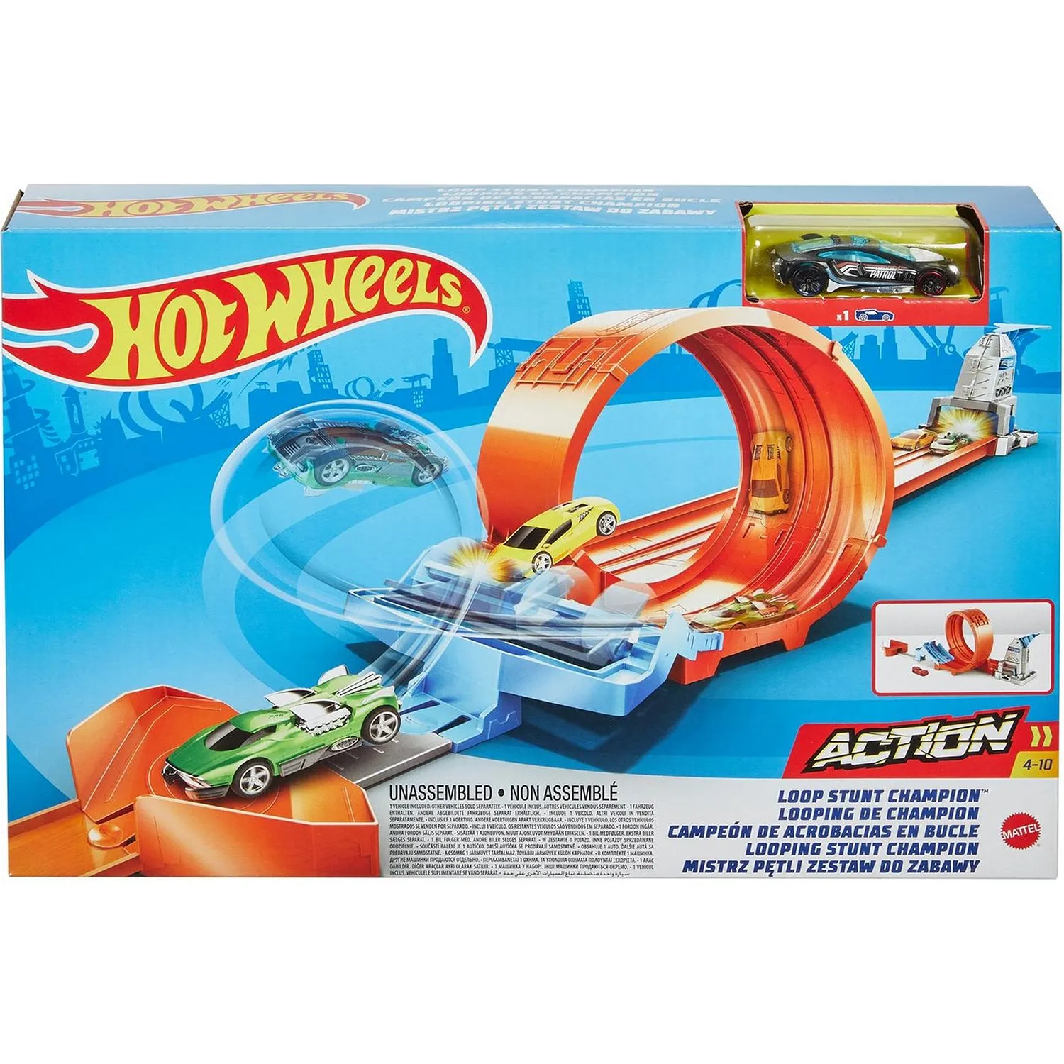 Набор игровой Hot Wheels Экшн Автотрек Чемпион по экстремальному дрифту GTV13