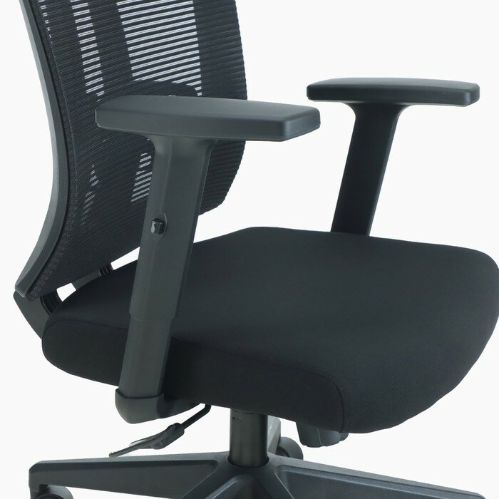 Кресло эргономичное Клик мебель 2156, черное - фотография № 7