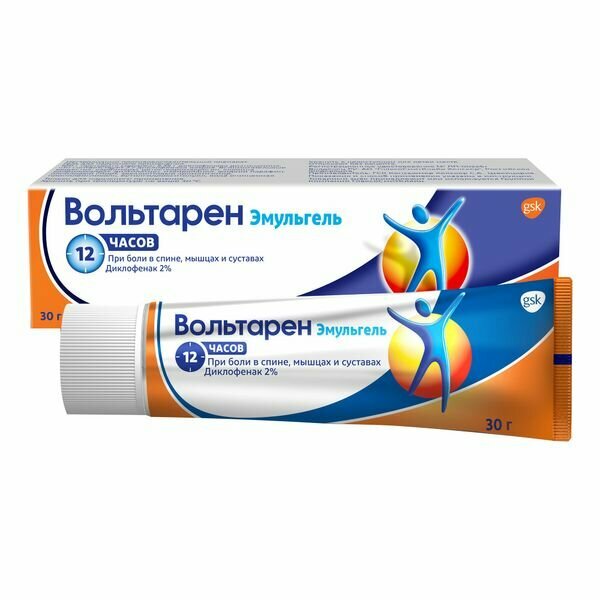 Вольтарен Эмульгель гель д/нар. прим. 2% 30г