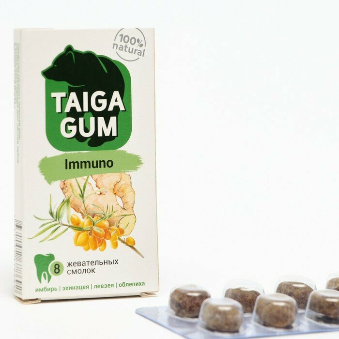 Смолка для иммунитета Taiga gum - фотография № 1