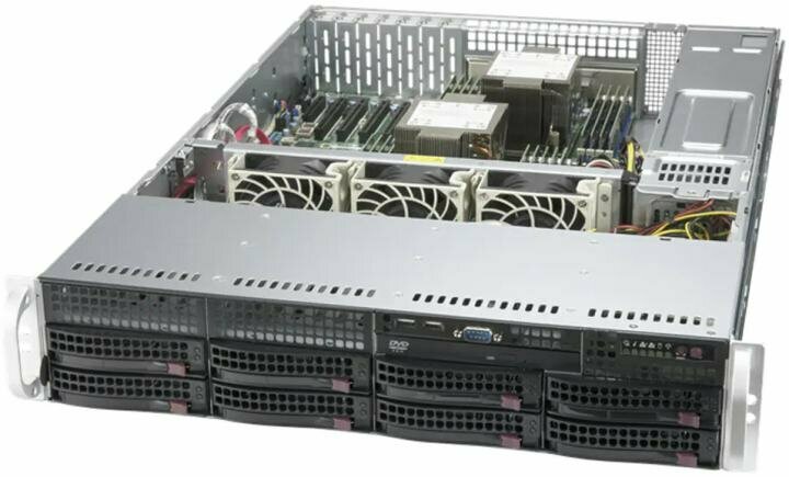 Сервер в корпусе высотой 2U Никс sS9600/pro2U S92492Gi Xeon Silver 4314/128 ГБ/1 x 512 Гб SSD/Aspeed AST2600