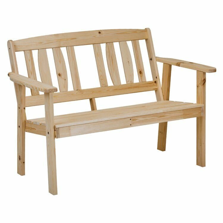 Набор садовой мебели (стол, 2 кресла, скамья), Комплект садовой мебели, натуральное дерево сосна - фотография № 11