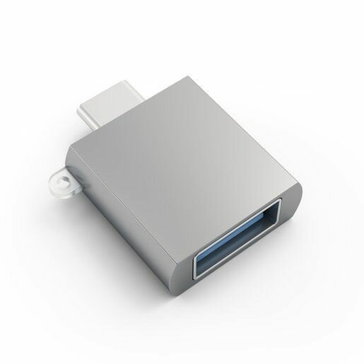 USB адаптер Satechi Type-C USB Adapter USB-C to USB 3.0. Цвет серый.