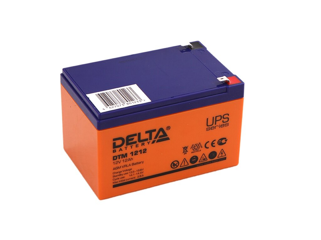 Аккумуляторная батарея DELTA Battery DTM 1212 12В 12 А·ч