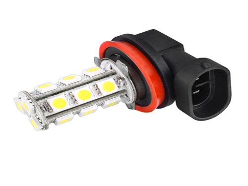 Лампа светодиод H11 12V 18 SMD SKYWAY (белая, 1-конт.) (S08201006)