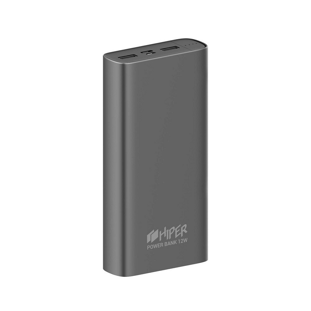 Hiper Мобильный аккумулятор Metal20K 20000mAh 2.4A 2xUSB темно-серый METAL 20K SPACE GRAY