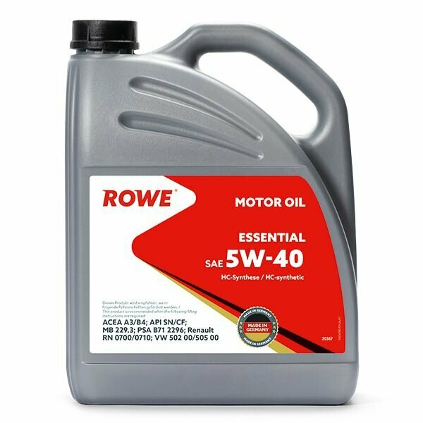 Масло моторное ROWE ESSENTIAL SAE 5W-40 (5 л)