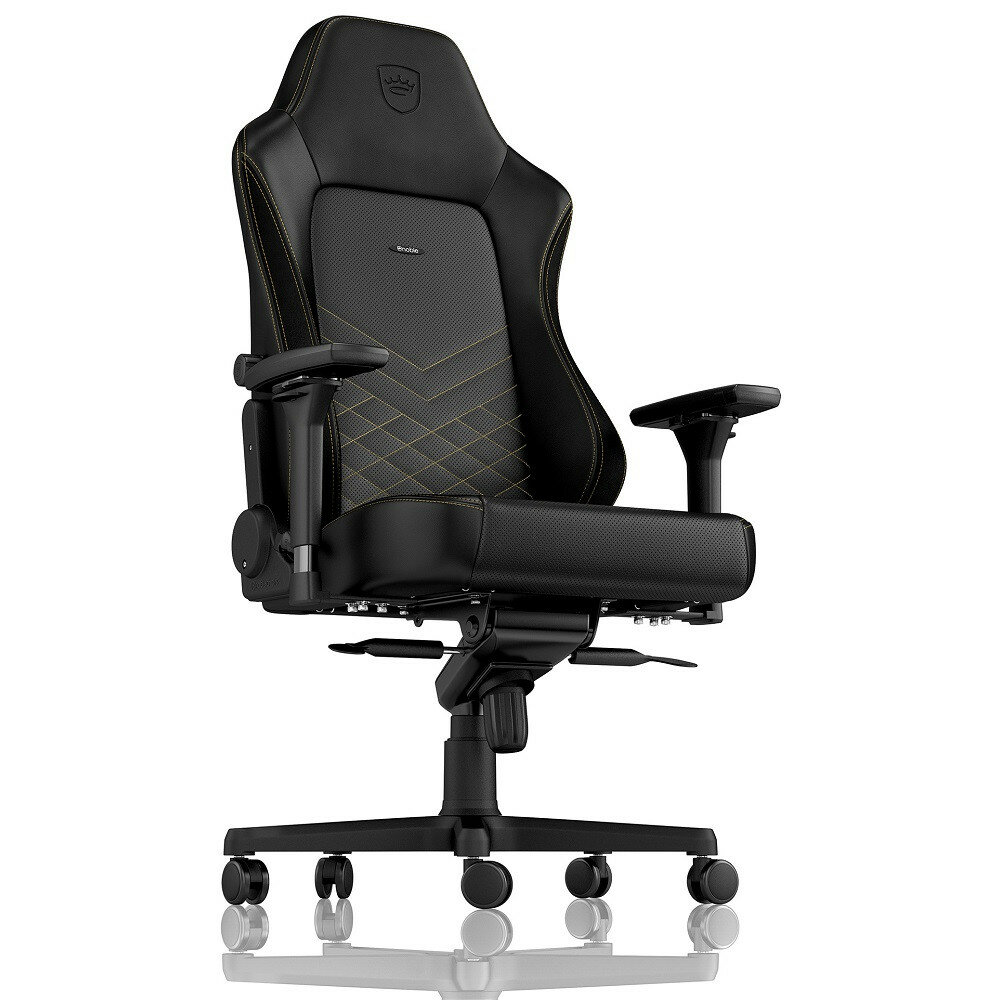 Игровое Кресло Noblechairs HERO (NBL-HRO-PU-GOL) PU Leather / black/gold - фотография № 3