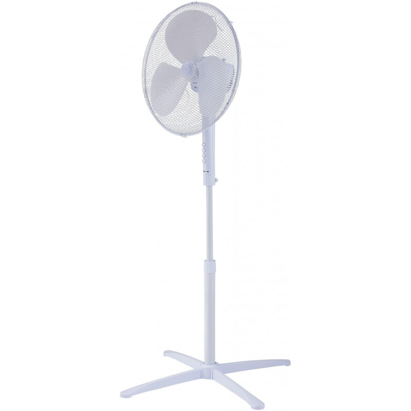 Вентилятор напольный, белый, H-125 см