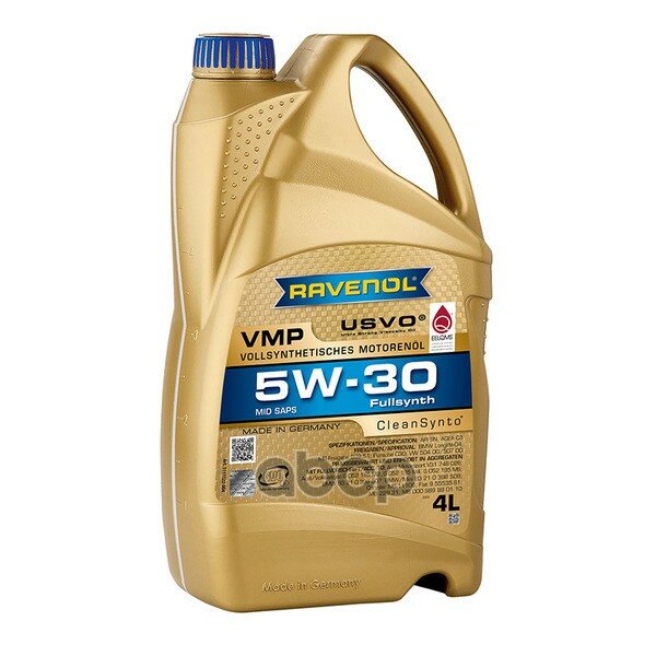 Ravenol Масло Моторное Ravenol Vmp 5w30 Синтетическое 4 Л 4014835847002