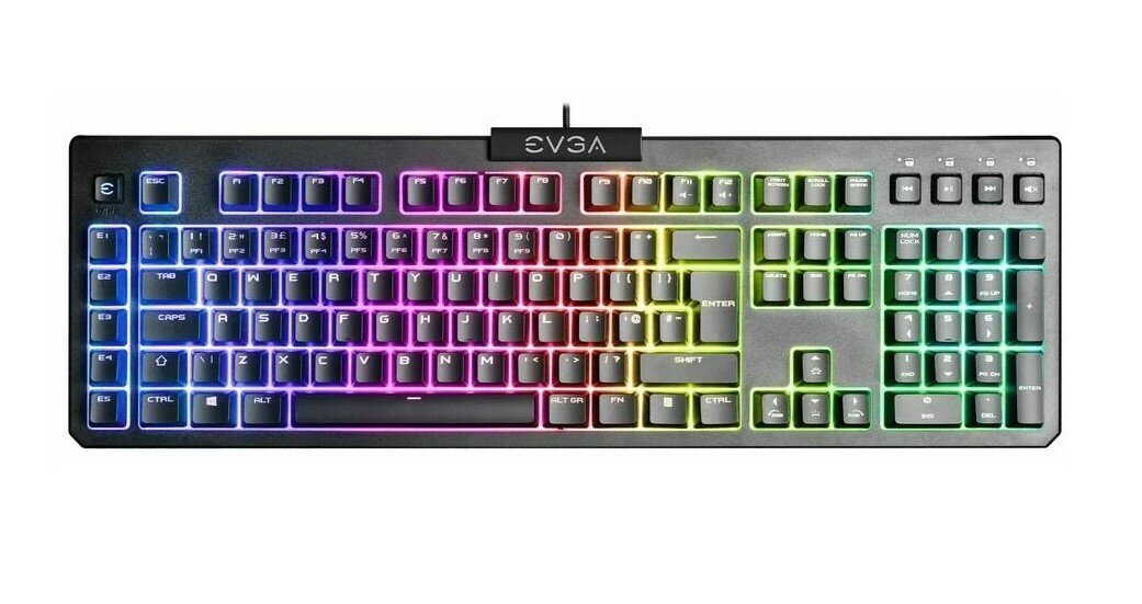 Игровая клавиатура EVGA Z12, RGB Color, Membrane (834-W0-12RU-KR)