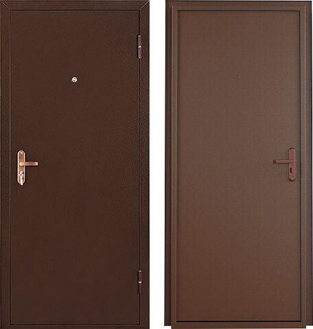 Входная дверь металлическкая (стальная) в квартиру "Сталь" - фотография № 1