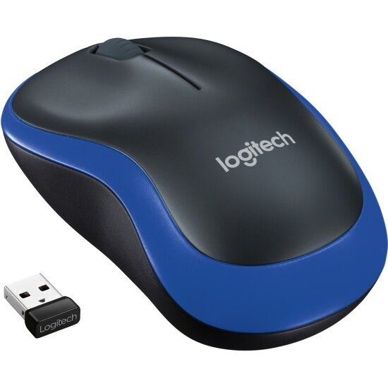 Мышь беспроводная LOGITECH M185 Blue (910-002632)