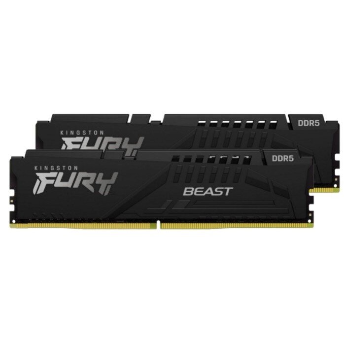 Kingston Модуль памяти Kingston DDR5 32GB Kit (2x16Gb) 6000 MT/s CL40 KF560C40BBK2-32