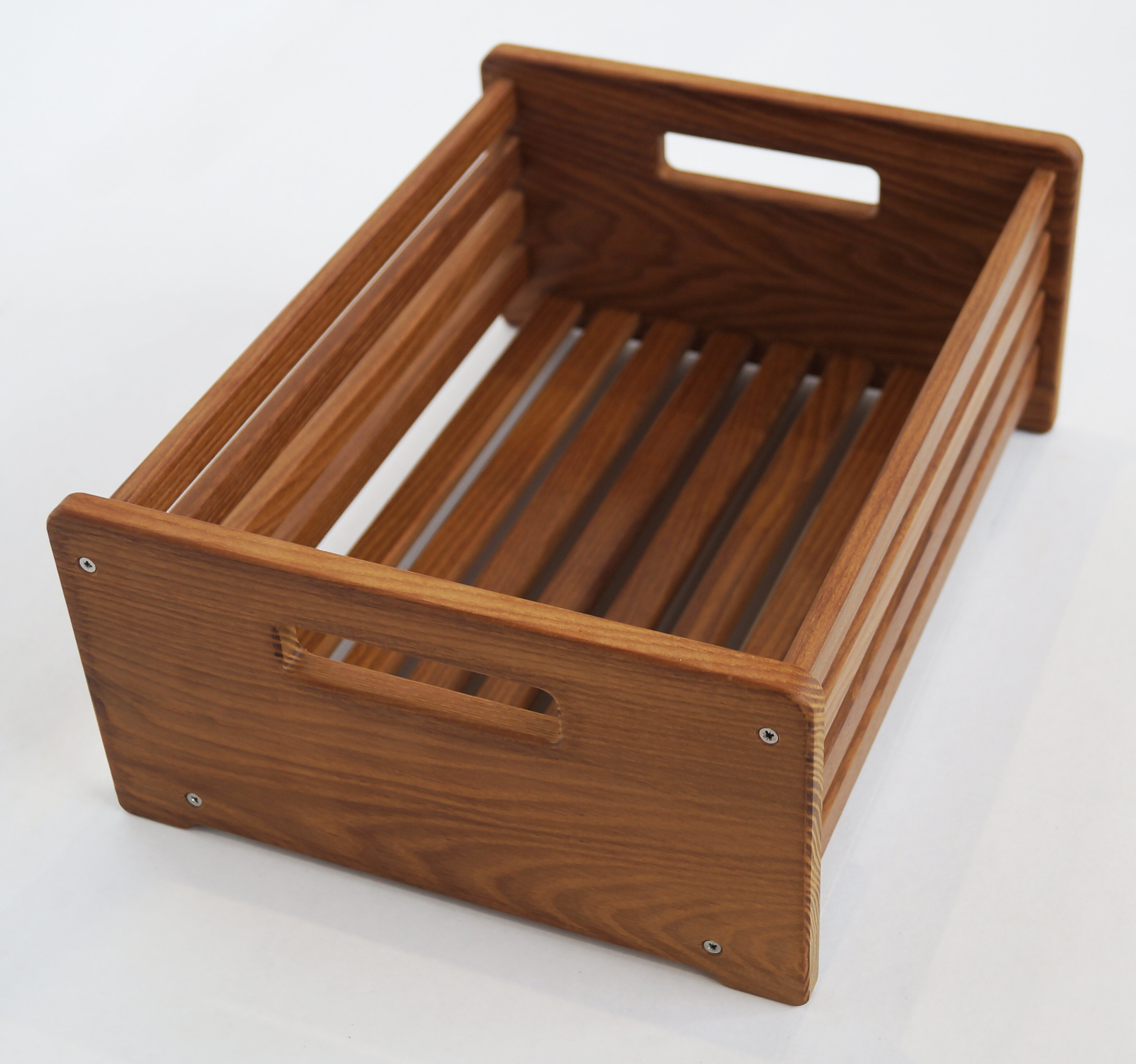 Корзинка для хранения деревянная из термо древесины Премиум - фотография № 3