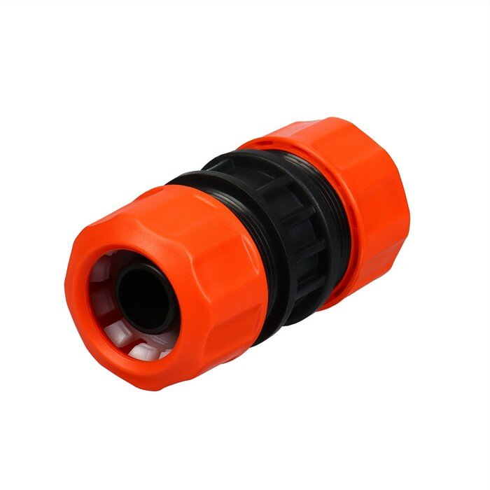 фото Муфта соединительная, 3/4" (19 мм), цанговое соединение, пластик, «Жук»