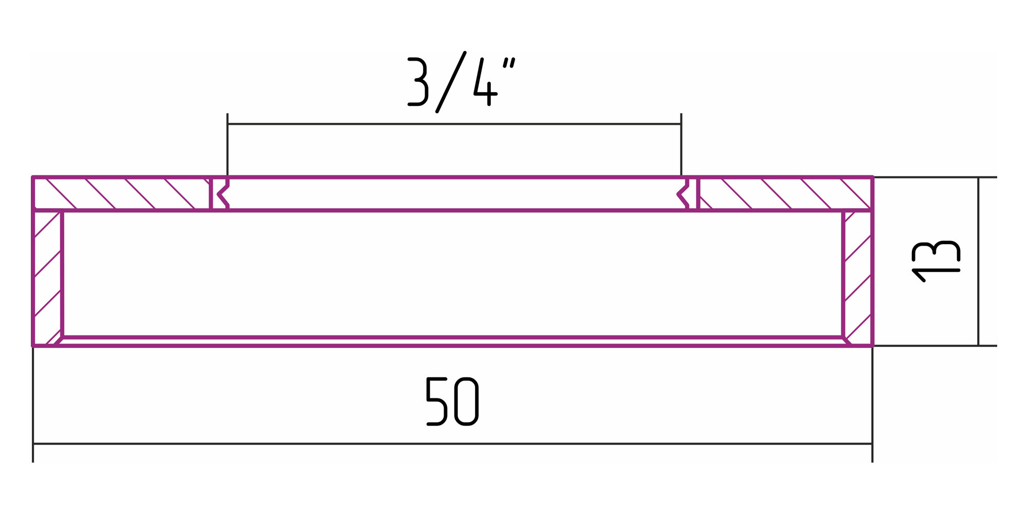 Отражатель Сунержа TUBE G 3/4" ВР / d нар-50 мм 00-1507-0001 - фотография № 2