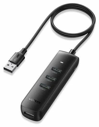 USB-концентратор UGreen CM416, 80657, разъемов: 4