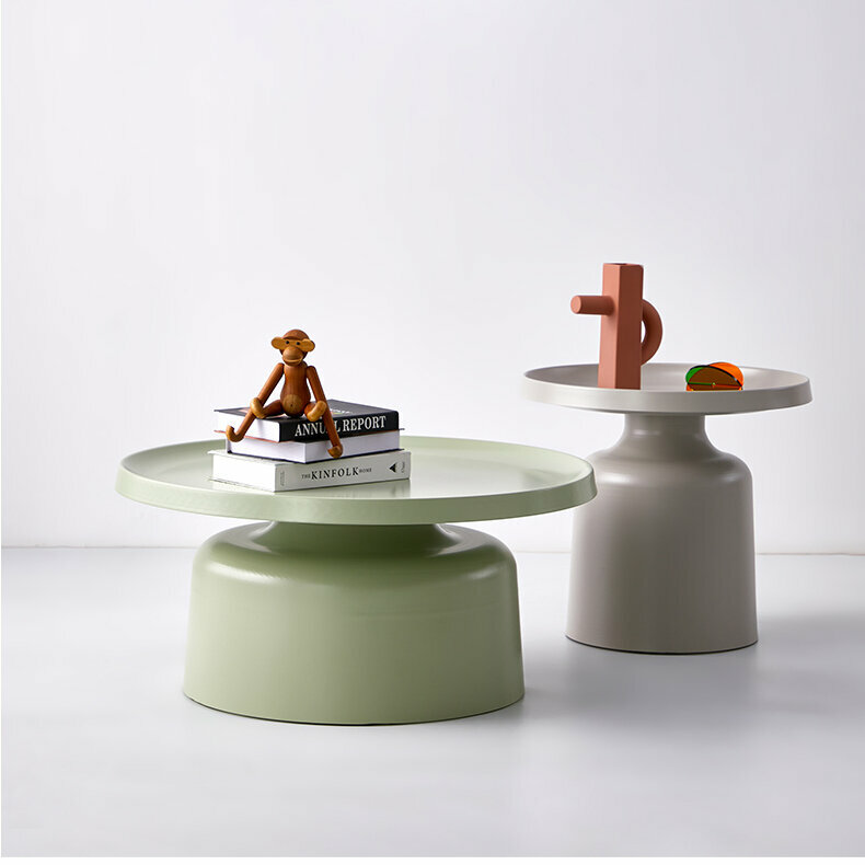 Кофейный столик в стиле Lulu Coffee Tables by Tallira Furniture высокий (белый) - фотография № 4