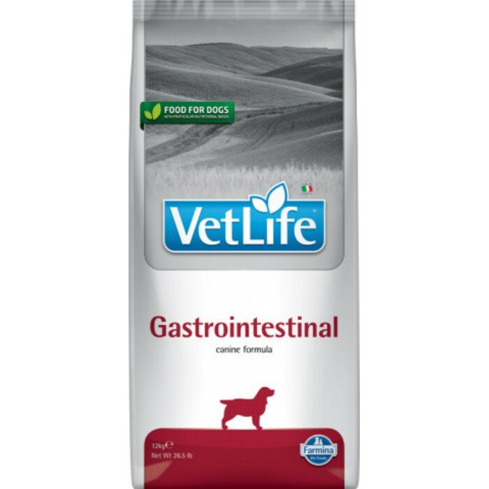 Сухой корм для собак Farmina Vet Life Gastro-Intestinal диета при нарушениях работы ЖКТ 12 кг.