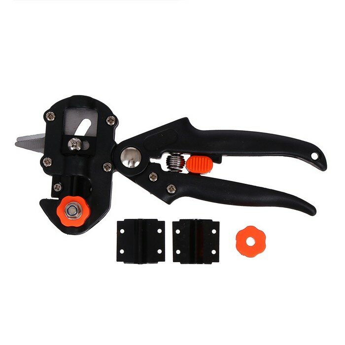 фото Секатор прививочный, 12" (30.5 см), 2 насадки, с пластиковыми ручками, Greengo