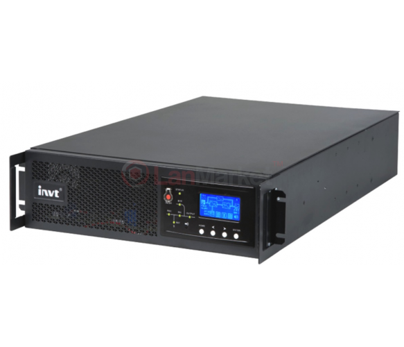 INVT ИБП INVT Rack online, 6 kVA/ 6 кВт, 16 шт. 12В*7Ач, возможность подключения внешних АКБ INVT Rack type online UPS 6 kVA, возможность подключения внешних АКБ