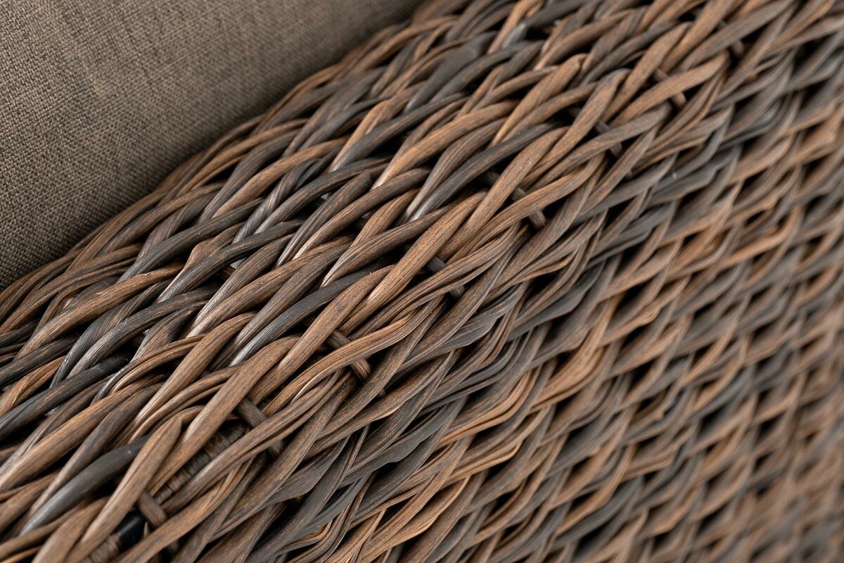 Диван 4SIS "Лунго" трансформирующийся диван из искусственного ротанга (гиацинт), цвет коричневый арт. YH-C1033W-SET TWbrown - фотография № 17