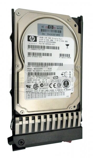 Жесткий диск HP Hewlett-Packard 36-GB 10K 2.5 SP SAS HDD [376596-001]