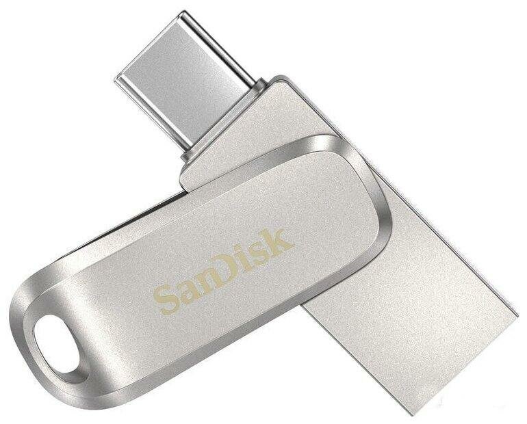 SanDisk 256Gb Dual Drive Luxe USB Type-C 3.1 150MB/s SDDDC4-256G-G46, 1шт.