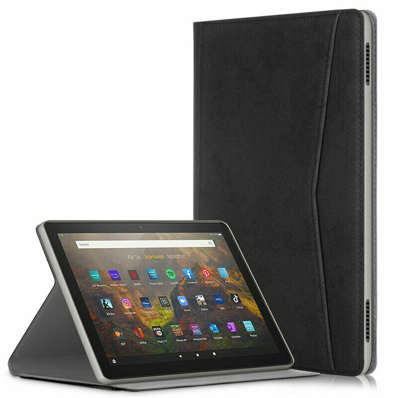 Чехол Stitching Line Design для Amazon Fire HD 10 (2021) (черный)