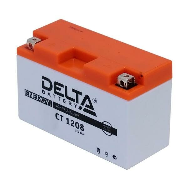 Аккумулятор 12СТ-8 DELTA п. п. пуск. ток 85 А (150*66*95)