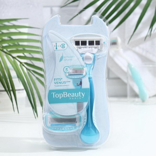 Женская бритва TopBeauty Paris 1 станок + 10 сменных кассет - фото №1
