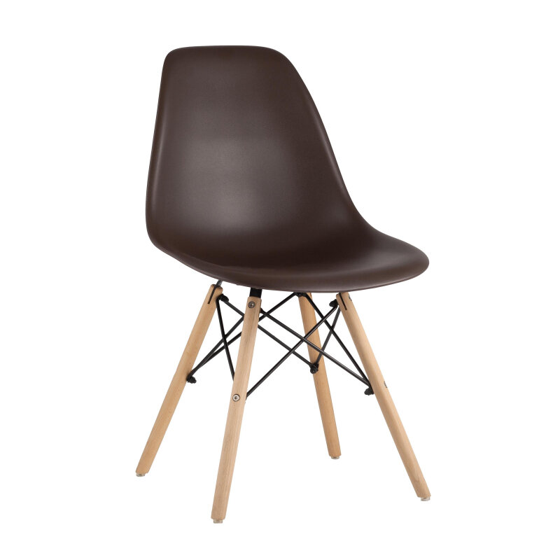 Стул для столовых SG_EAMES PP корич - фотография № 1