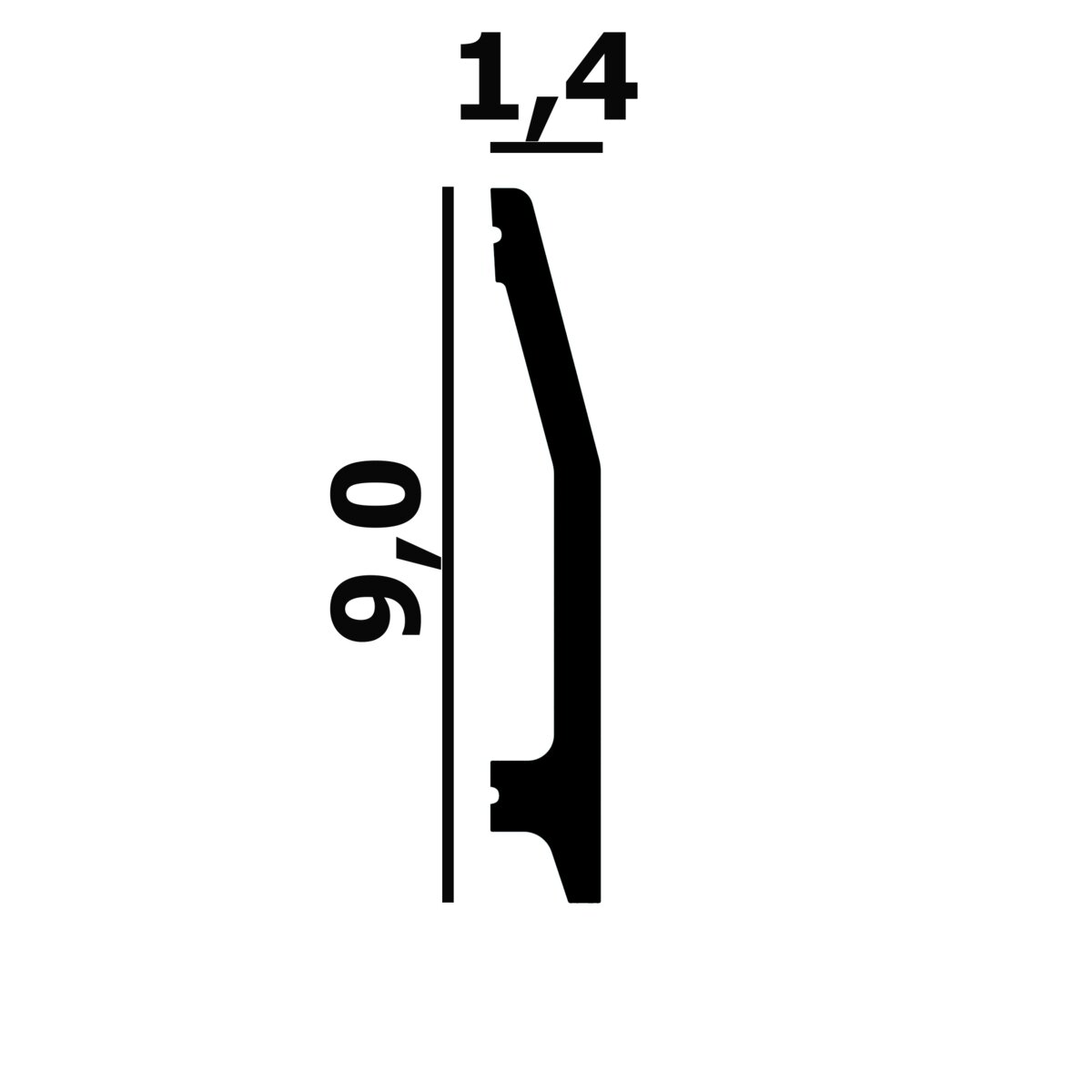 Плинтус напольный Р111 Перфект плюс 9*1,4*200см - фотография № 4