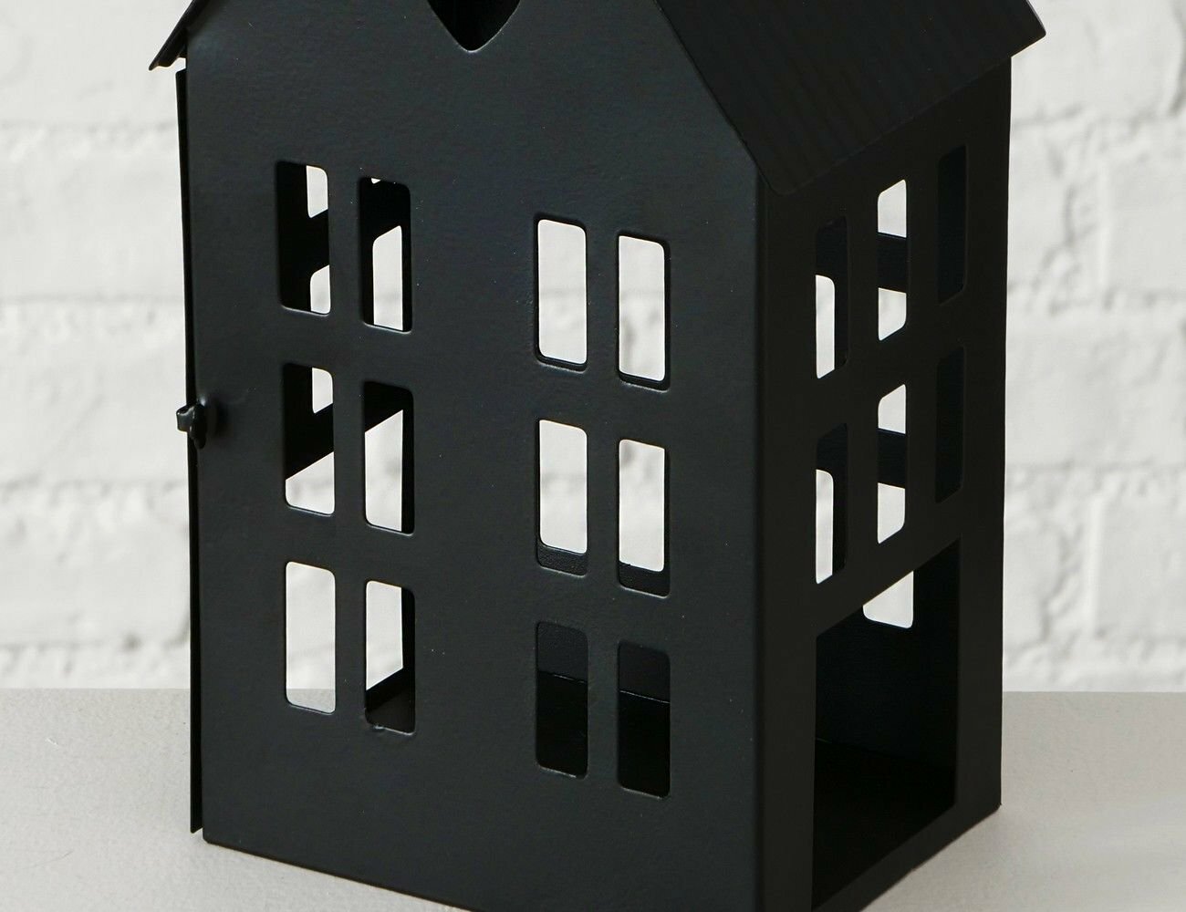 Подсвечник-домик аламо металлический, чёрный, 21 см, Boltze - фотография № 2