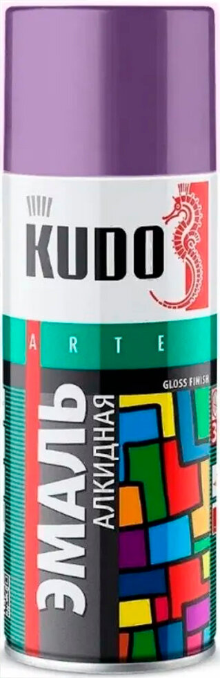 KUDO KU-1015 Эмаль аэрозольная адкидная фиолетовая (052л)