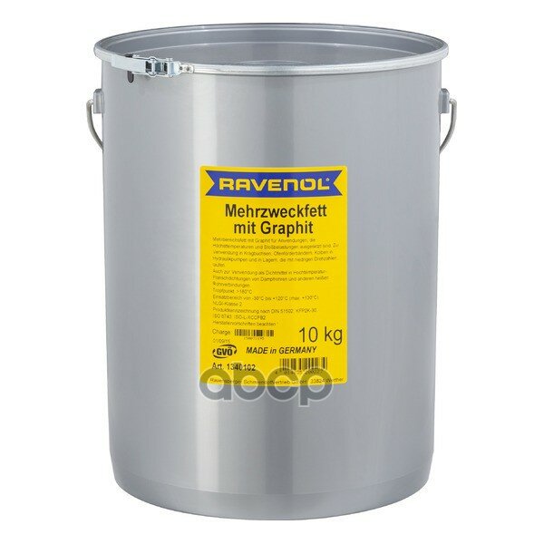 Смазка С Графитом Ravenol Mehrzweckfett M. Graphit (10кг) Ravenol арт. 134010201003000