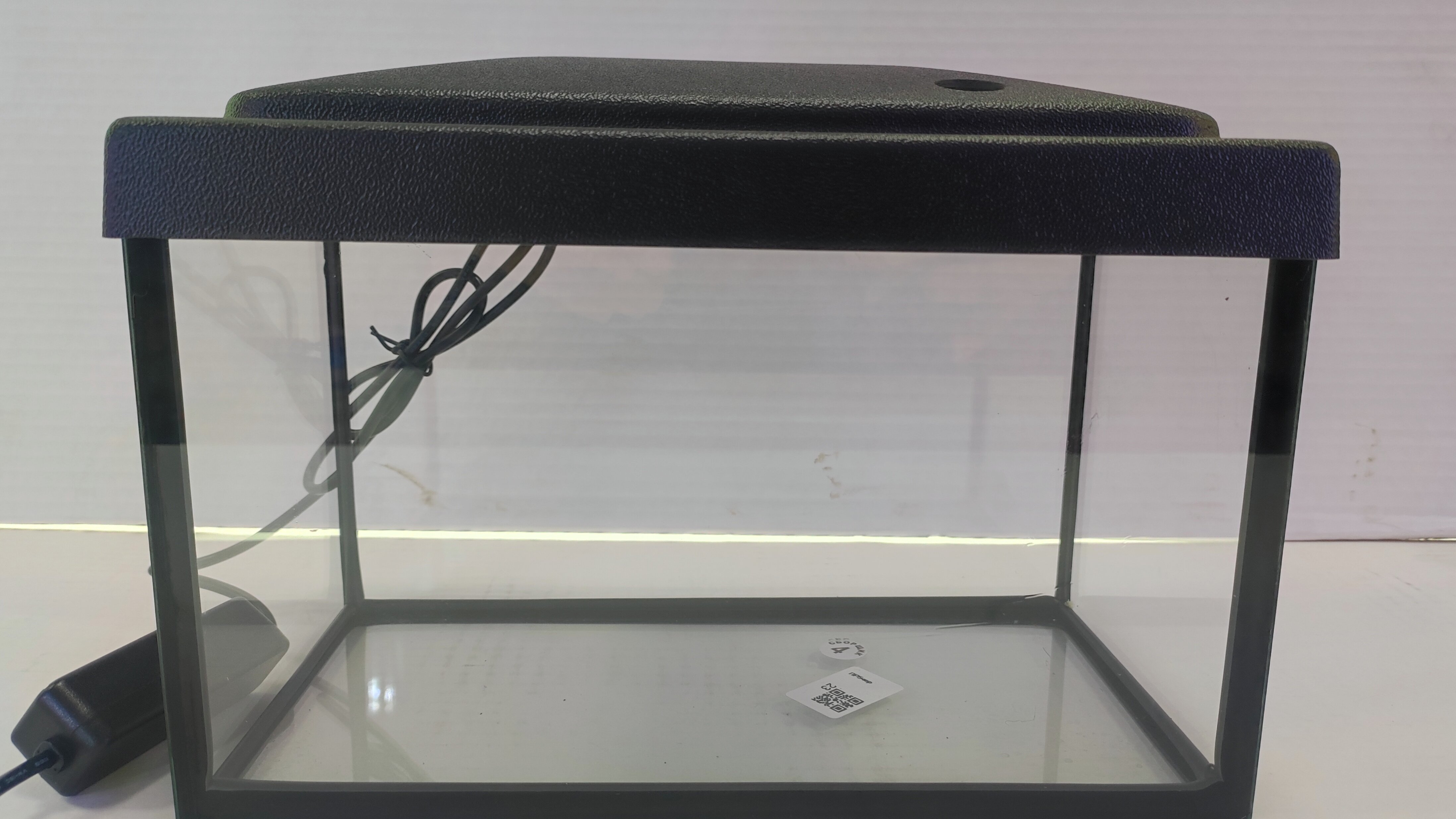 Крышка-светильник для аквариума 25 литров с размерами 38*21 см, черная - фотография № 6