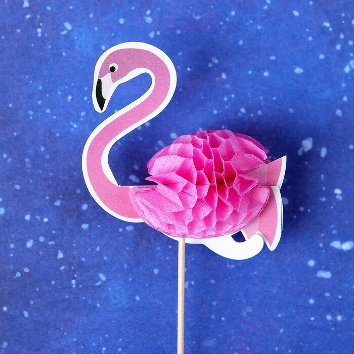Шпажки «Розовый фламинго», набор 6 шт. - фотография № 1