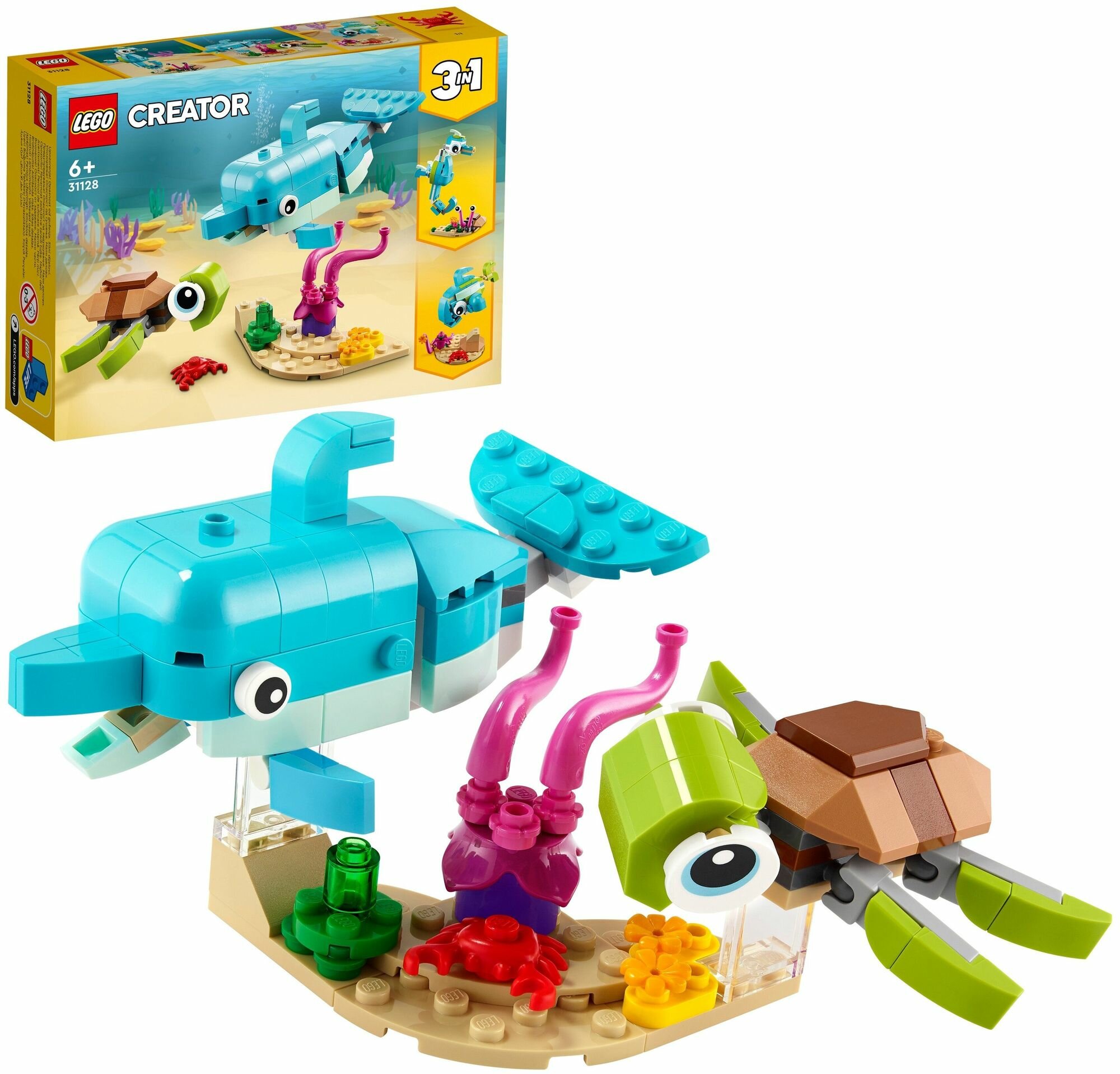 Конструктор LEGO Creator "Дельфин и черепаха" 31128