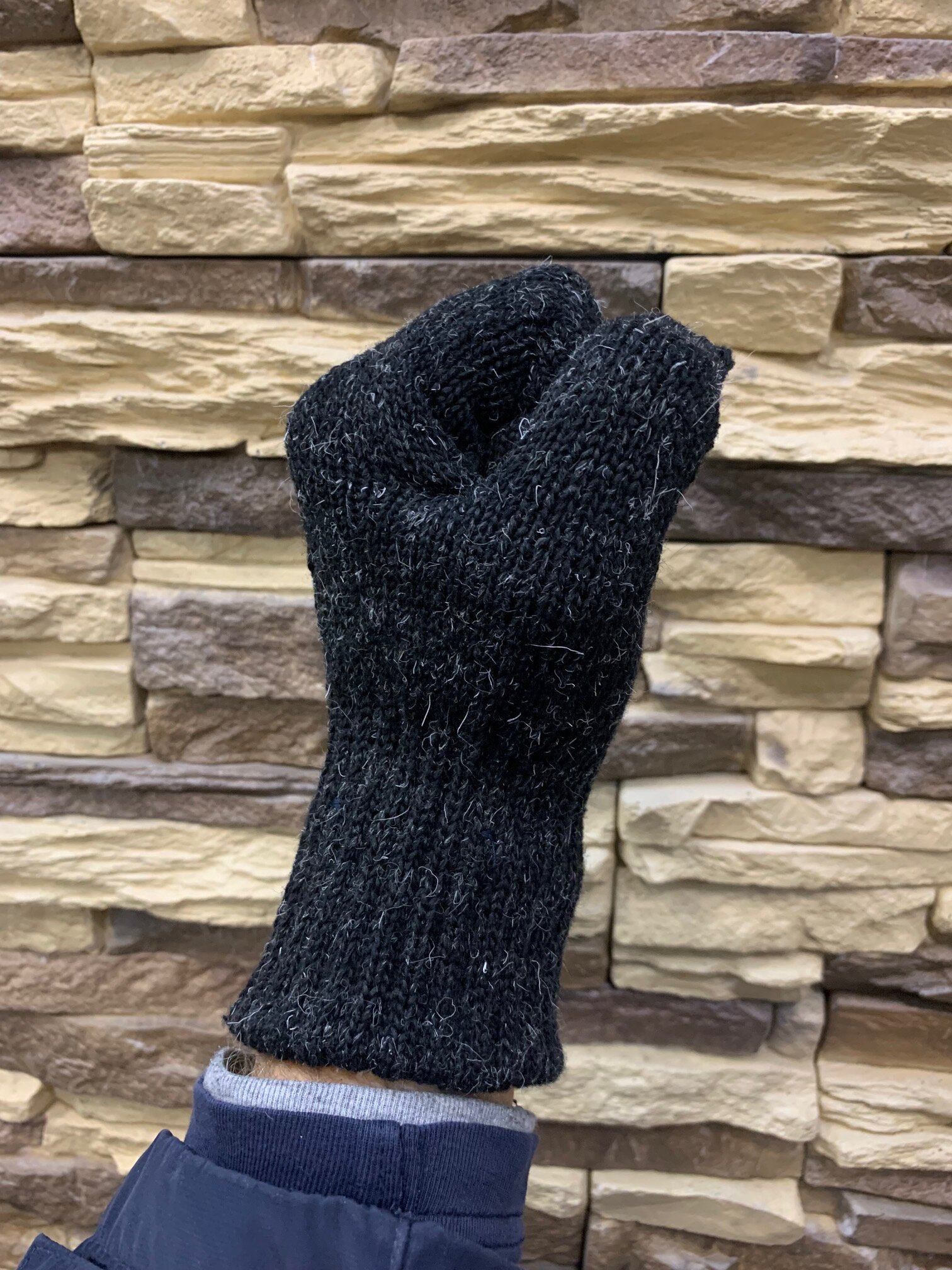 Плотные полушерстяные перчатки без покрытия Master-Pro® русский ЛЕС, плотность 10/10, 1 пара - фотография № 6