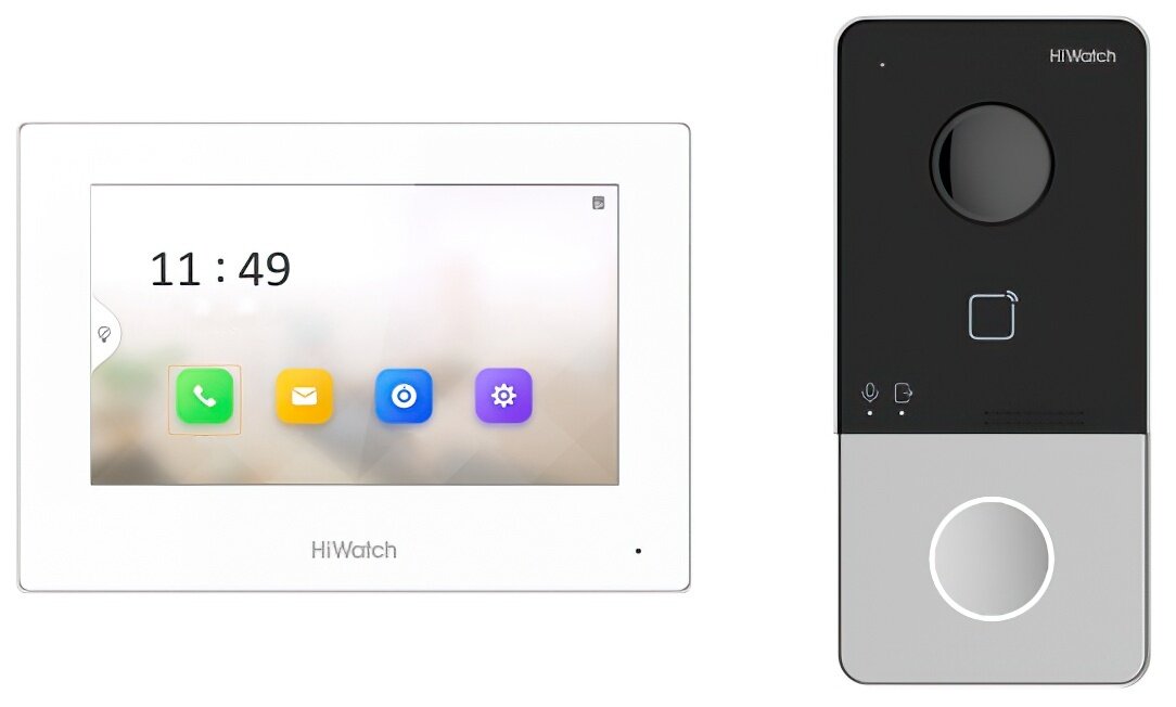 Wi-fi домофон HiWatch DS-D100IKWF(B)