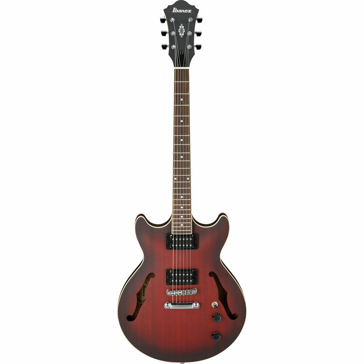 IBANEZ AM53-SRF, полуакустическая электрогитара, цвет красный закат