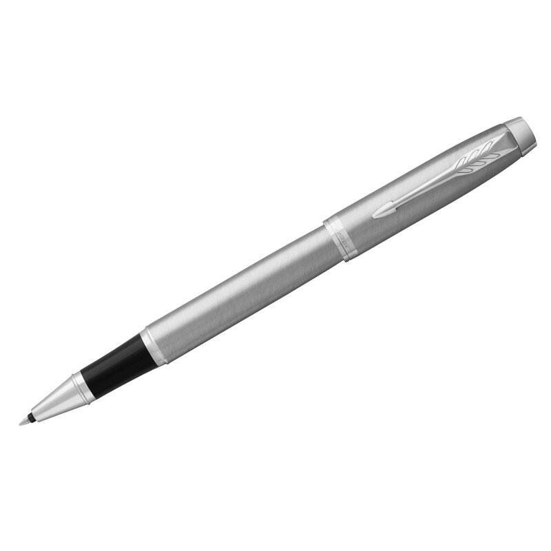 Ручка-роллер Parker "IM Essential Stainless Steel CT" черная, 0,8мм, подарочная упаковка, 318945