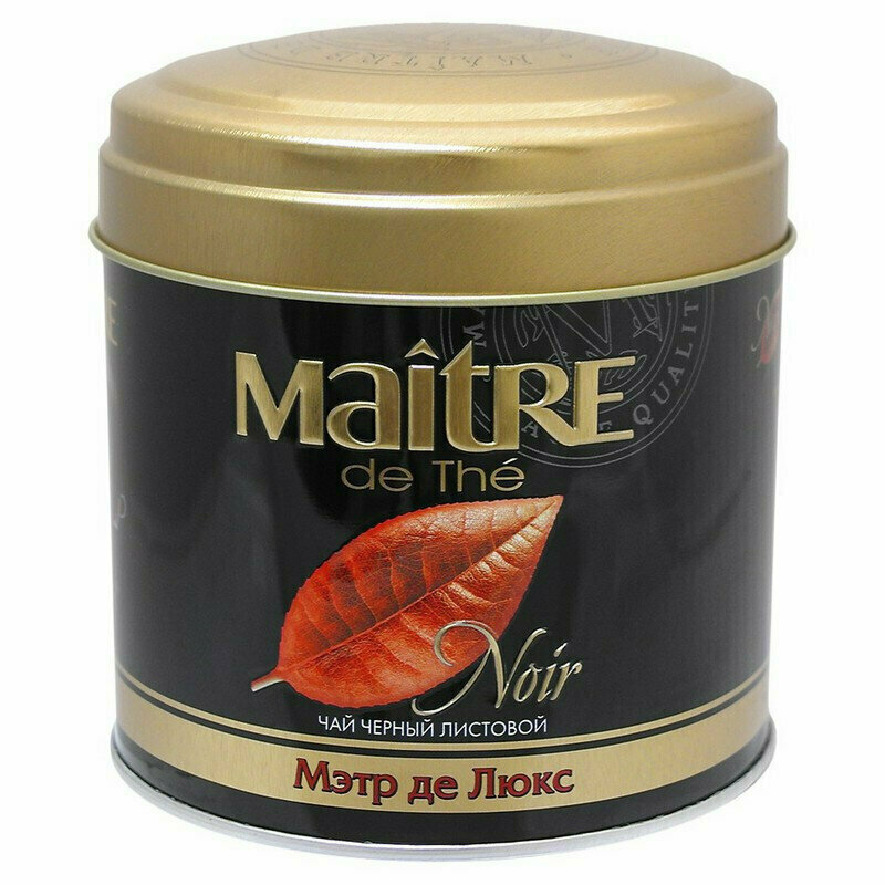 Чай Maitre de The Noir Де Люкс черный 100 г, 271756 - фотография № 4