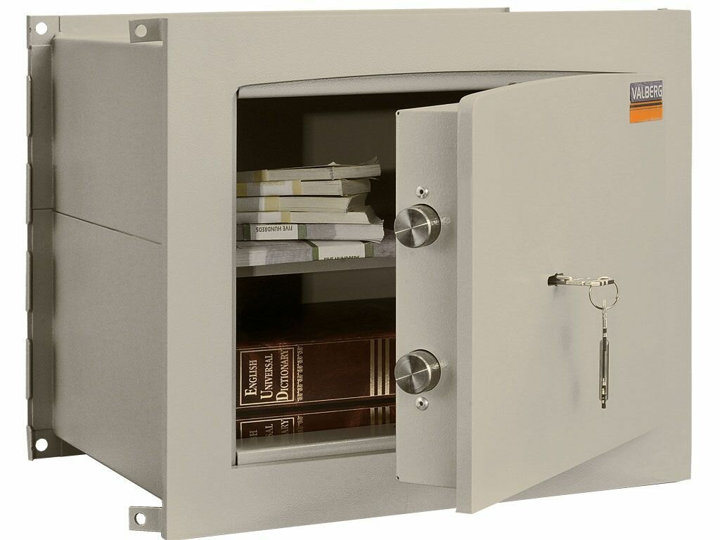 фото Сейф встраиваемый для денег, документов, драгоценностей SAFEBURG AW-1 3329 ключевой замок
