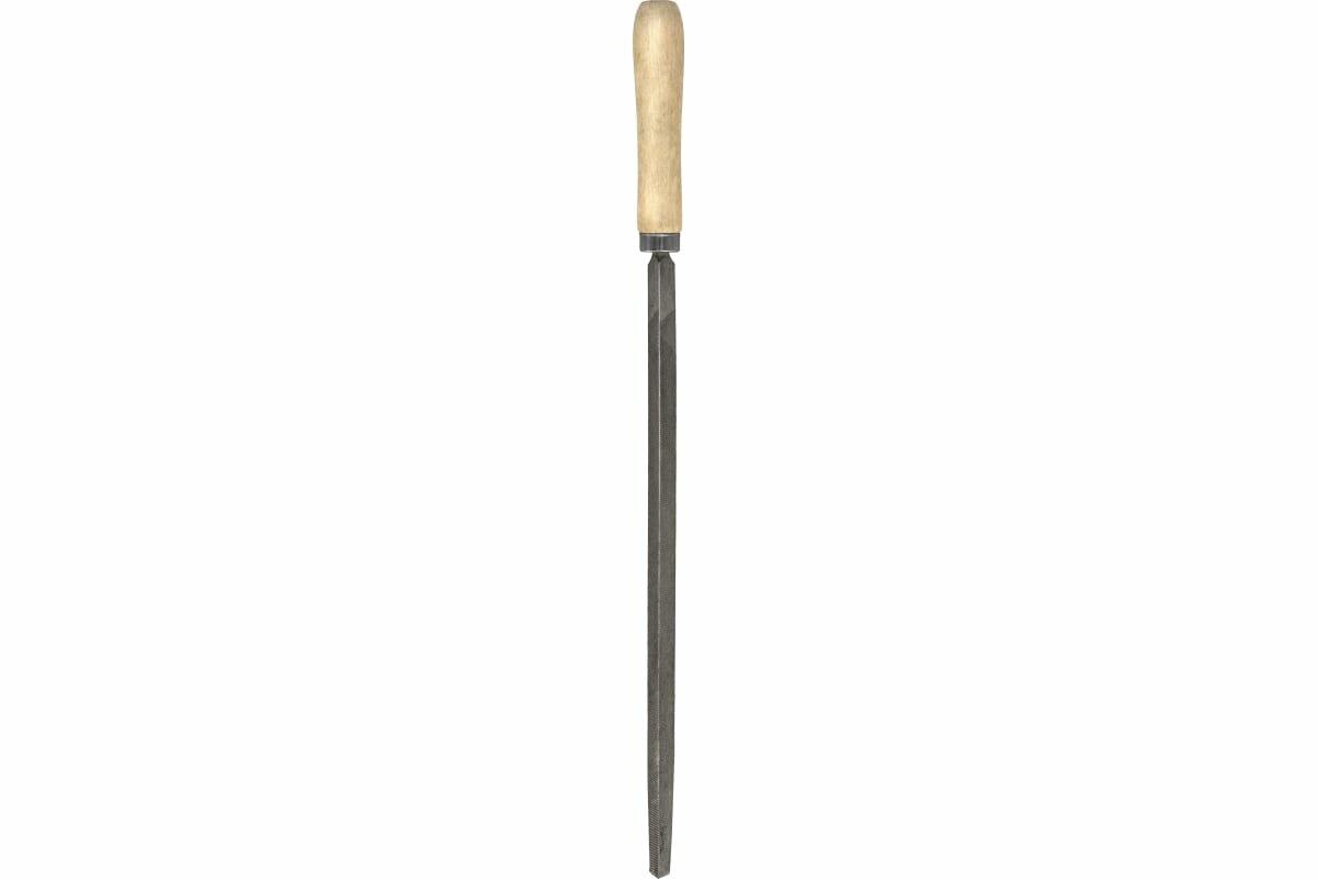 Трехгранный напильник РемоКолор 300 мм, №2, деревянная ручка 40-1-604 - фотография № 1